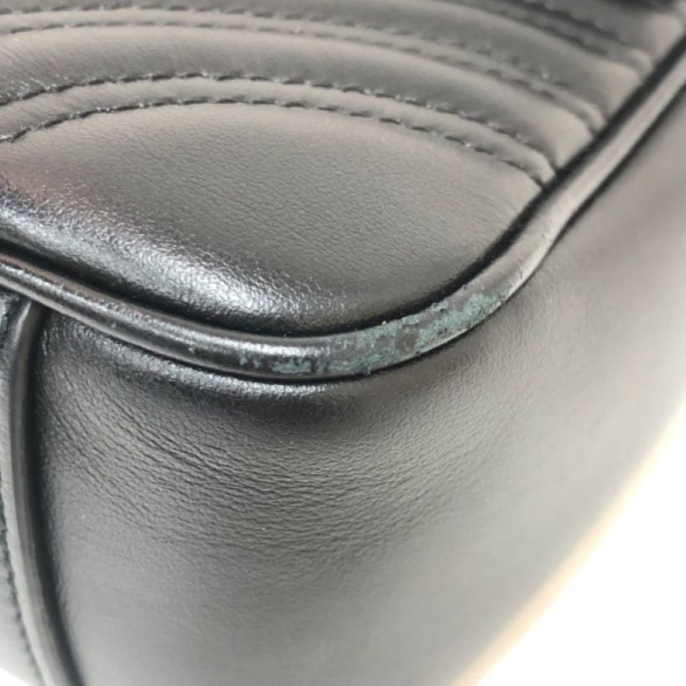 Gucci GG Momant Quilted Shoulder Bag Black - Picture 8 of 10